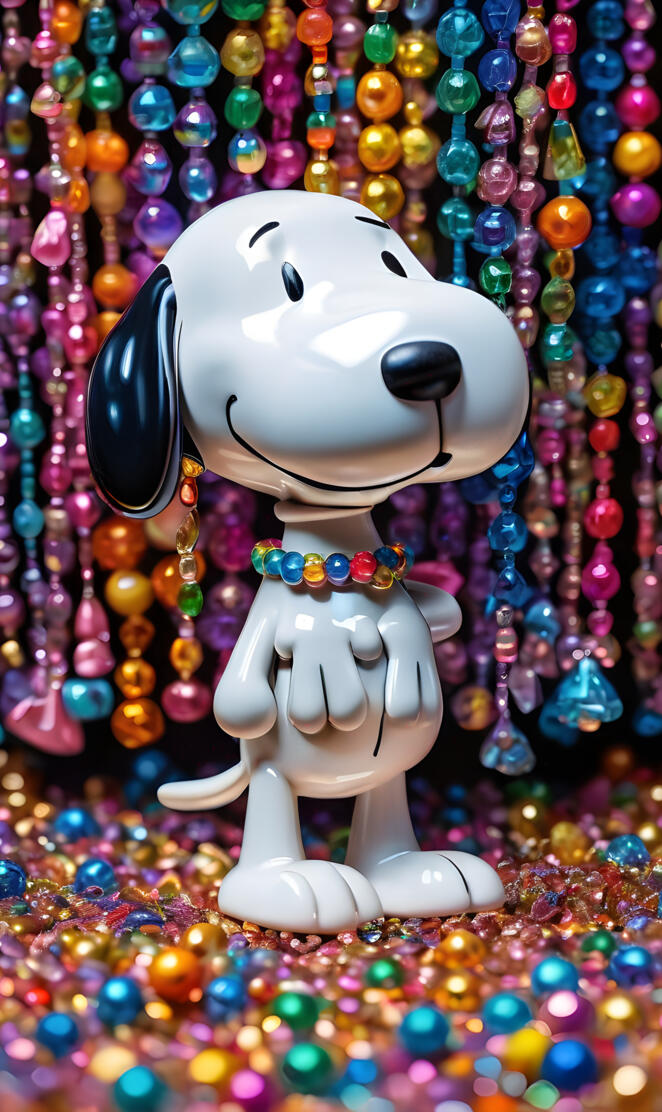 a toy animal with headphones