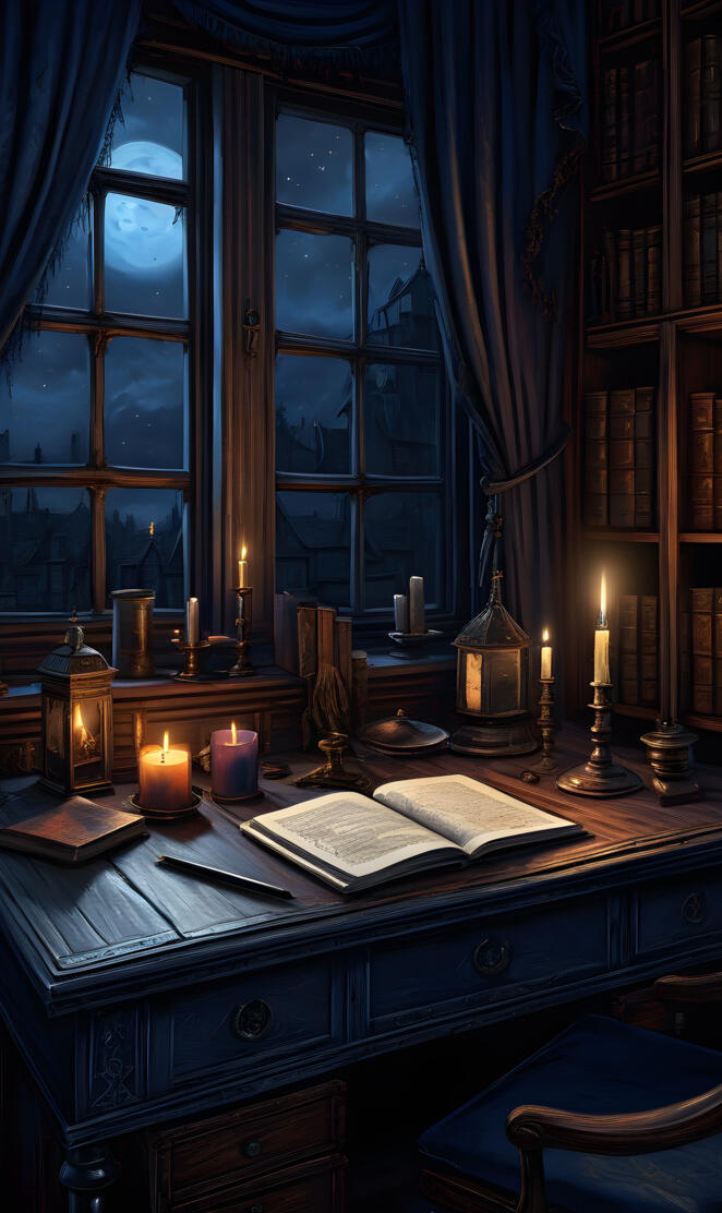 Old Gothic Study Room #1