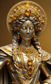 antique french gold sculpture