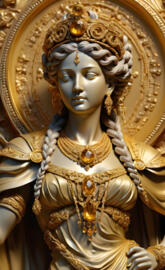 antique french gold sculpture