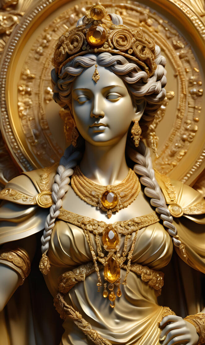 antique french gold sculpture