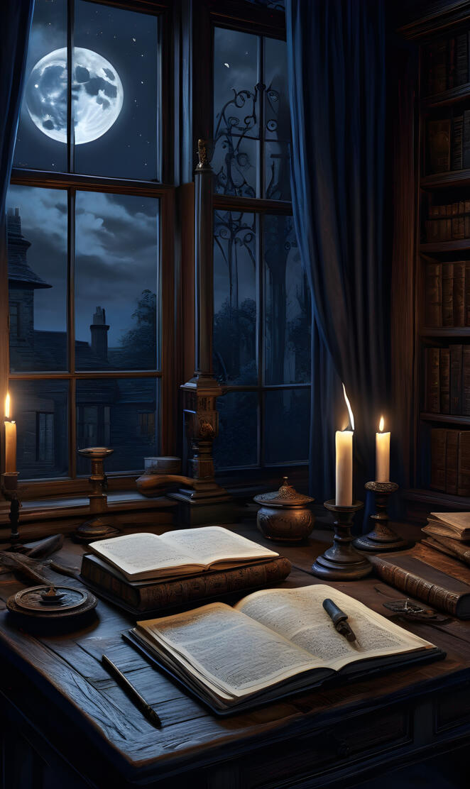 Old Gothic Study Room #4