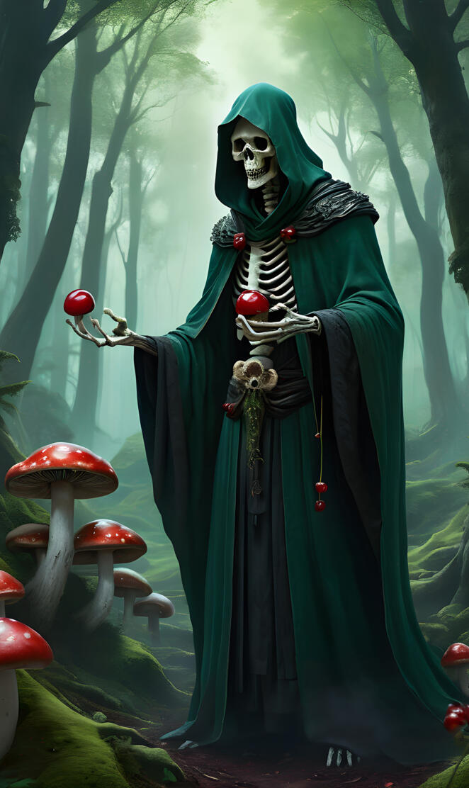 Skeleton Robed, Mushroom Forest