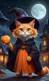 orange with witch