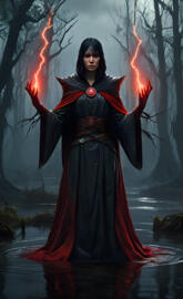 Crimson sorceress