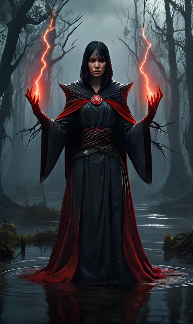 Crimson sorceress