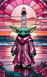 a cartoon of a cat in a robe and a cape