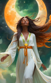 Celestial Among the Moon