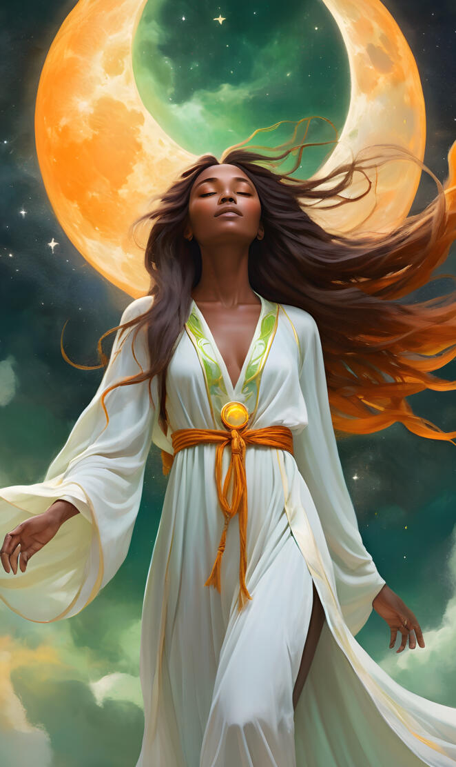 Celestial Among the Moon