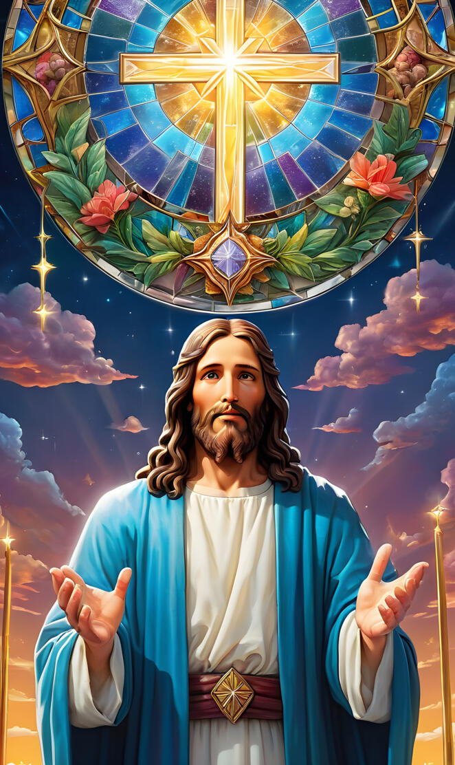 a person wearing a robe and holding up the hands