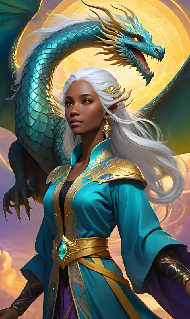 Azure Cultivator and Dragon