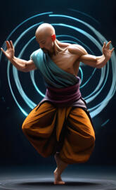 a person dancing on a stage