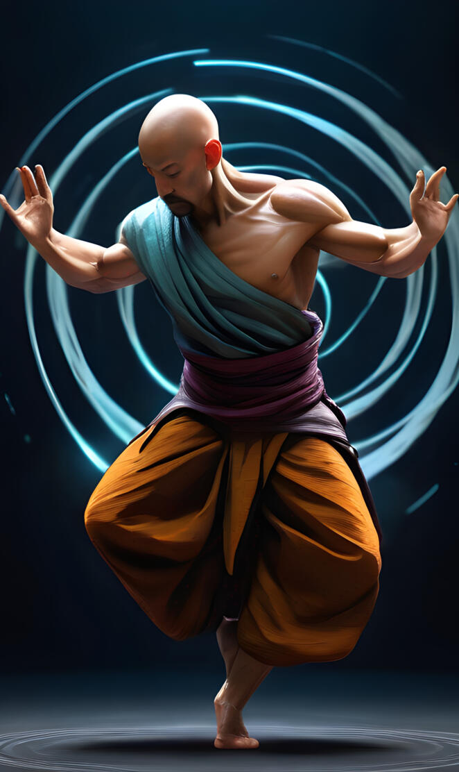 a person dancing on a stage