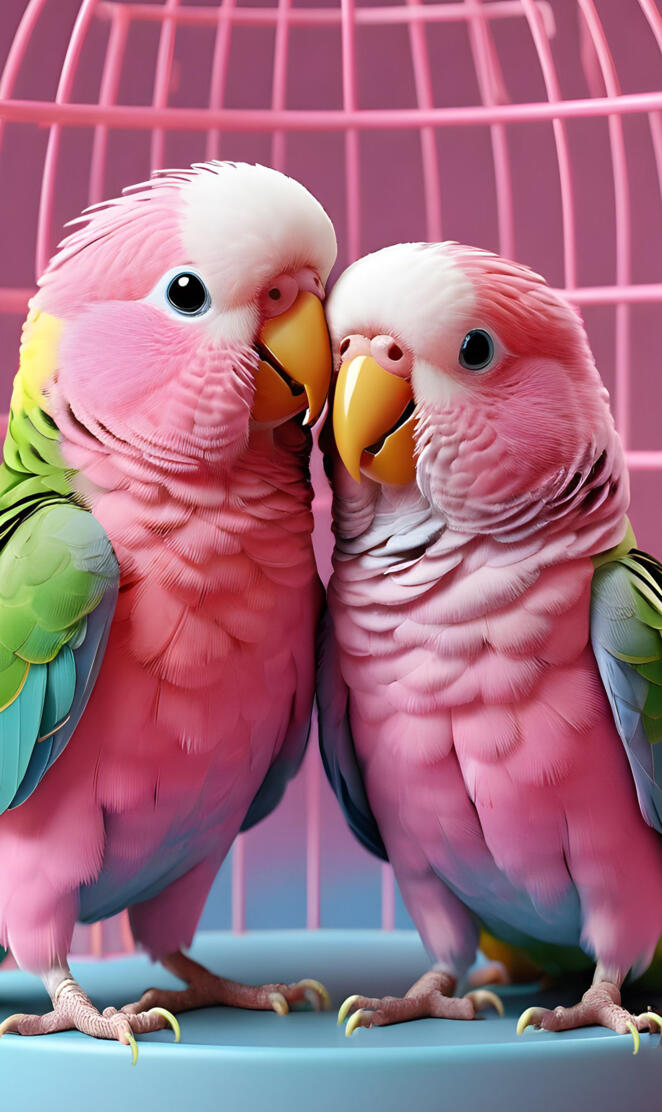 lovely parakeets