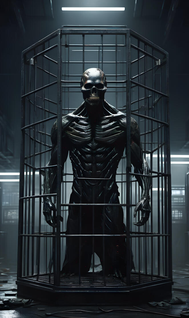 the beast caged within