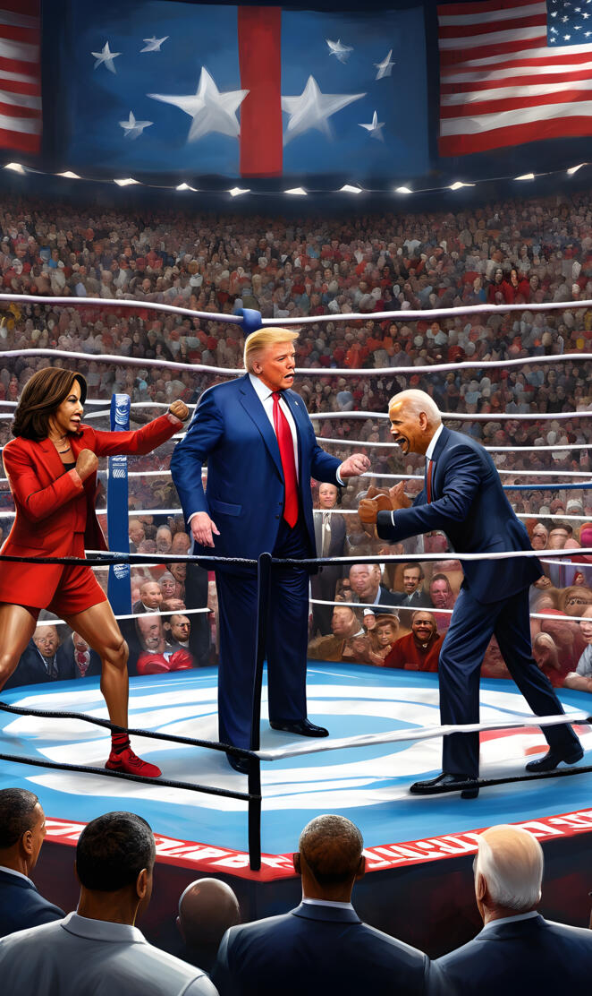 Trump Kamala Biden Hillary Obama