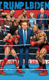 Trump Kamala Biden Hillary Obama