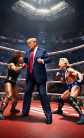 Trump Kamala Biden Hillary Obama