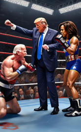 Trump Kamala Biden Hillary Obama