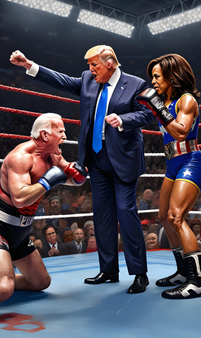 Trump Kamala Biden Hillary Obama