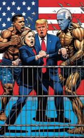 Trump Kamala Harris Biden Hillary Obama