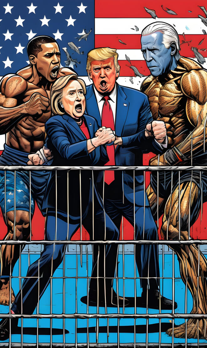 Trump Kamala Harris Biden Hillary Obama