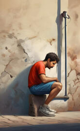 his girl left his and now his face is big nose