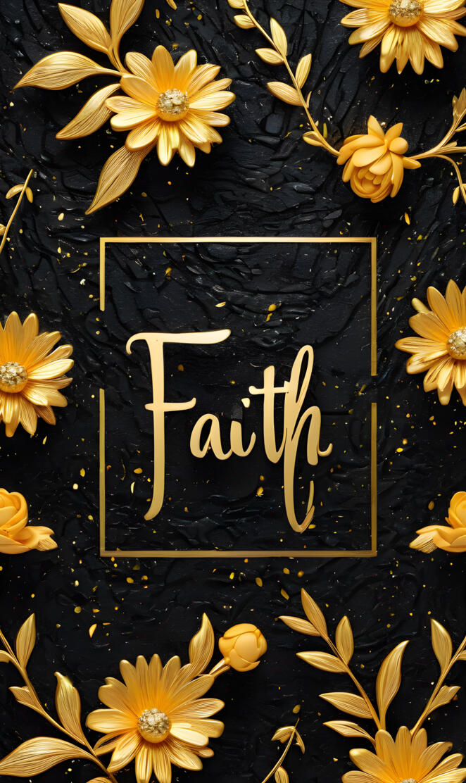 Gold Flower FAITH