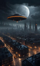 UFO dark city