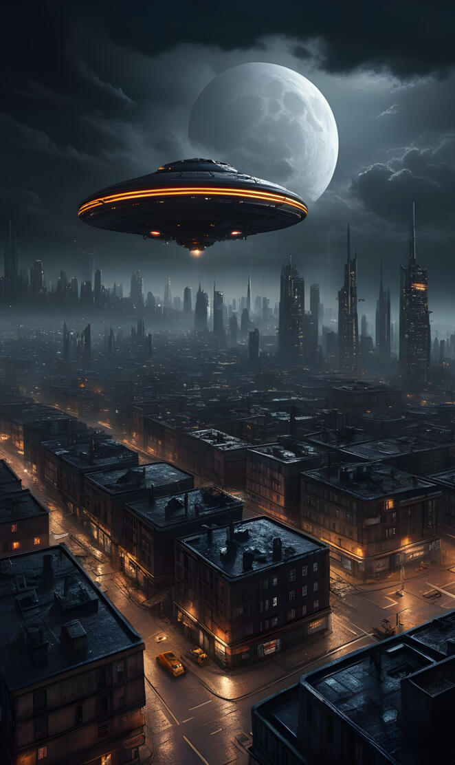 UFO dark city