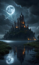 Moonlit Castle