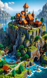 Minecraft town