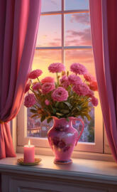 Flowers in the window