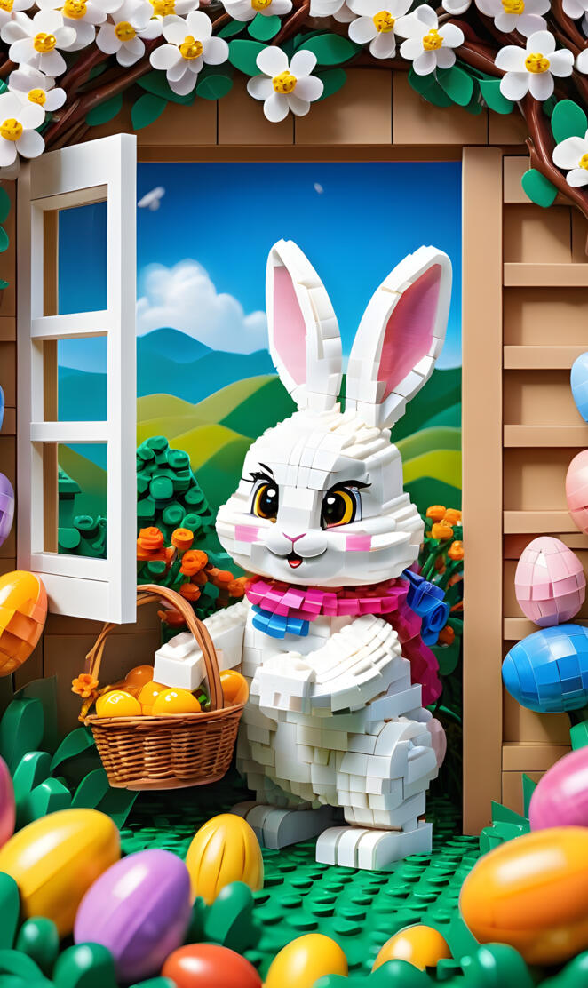 Lego Easter rabbit