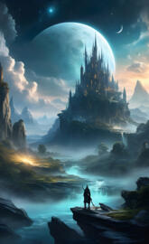 fantasy block Castle I was stunning environment and water