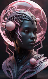 a person with a headdress