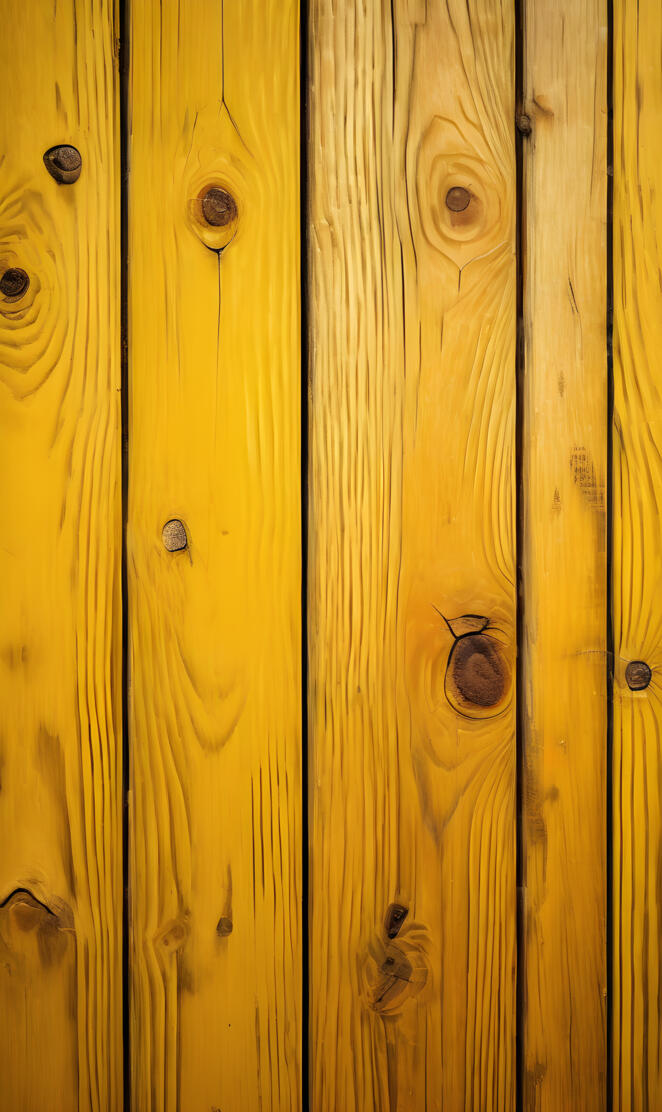 Golden Yellow Wooden Panel