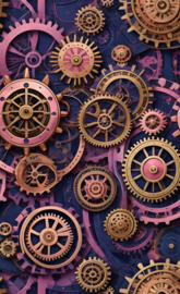 a group of colorful wheels