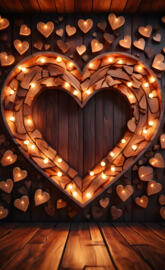 arcade wood heart