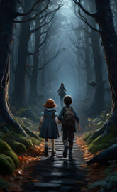 Children on their way to boarding school