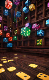 a board game with many different colored chips