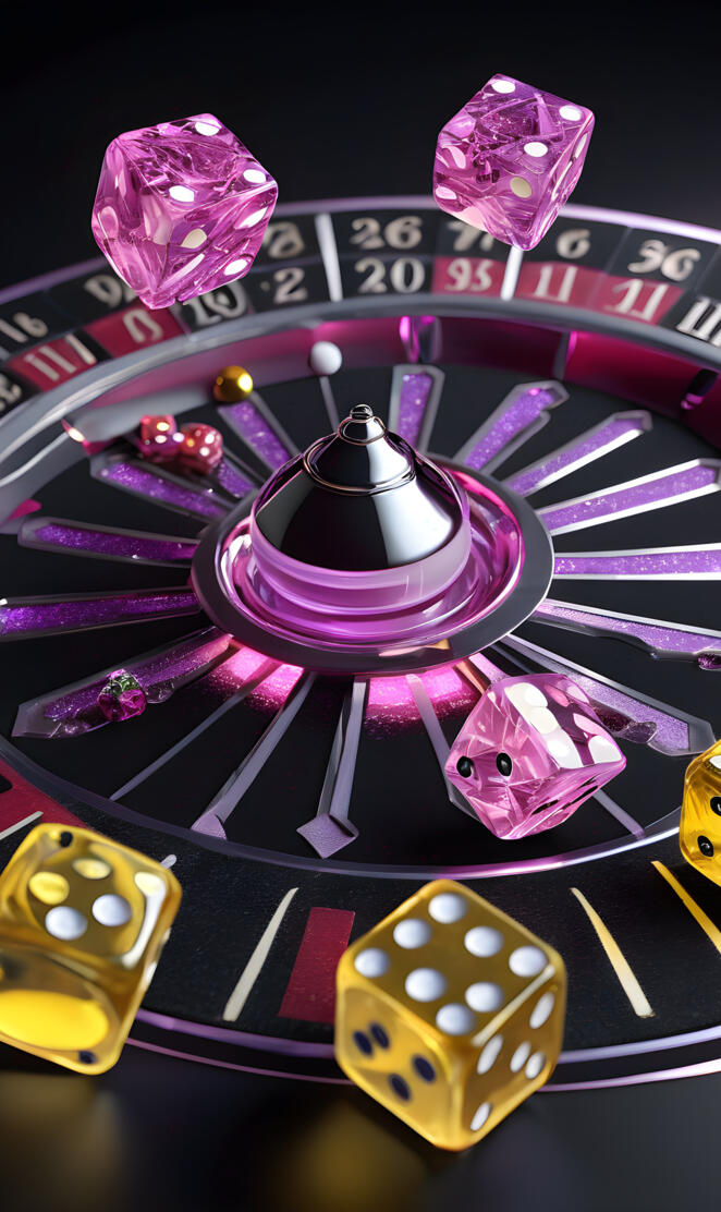 a game board with a purple and yellow design