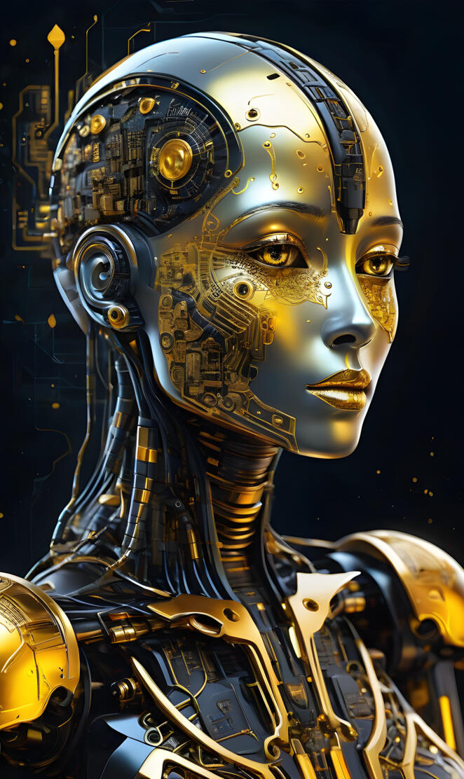 Visualize an (((Alcohol Ink)), with a mix of (vivid golden circuit boa