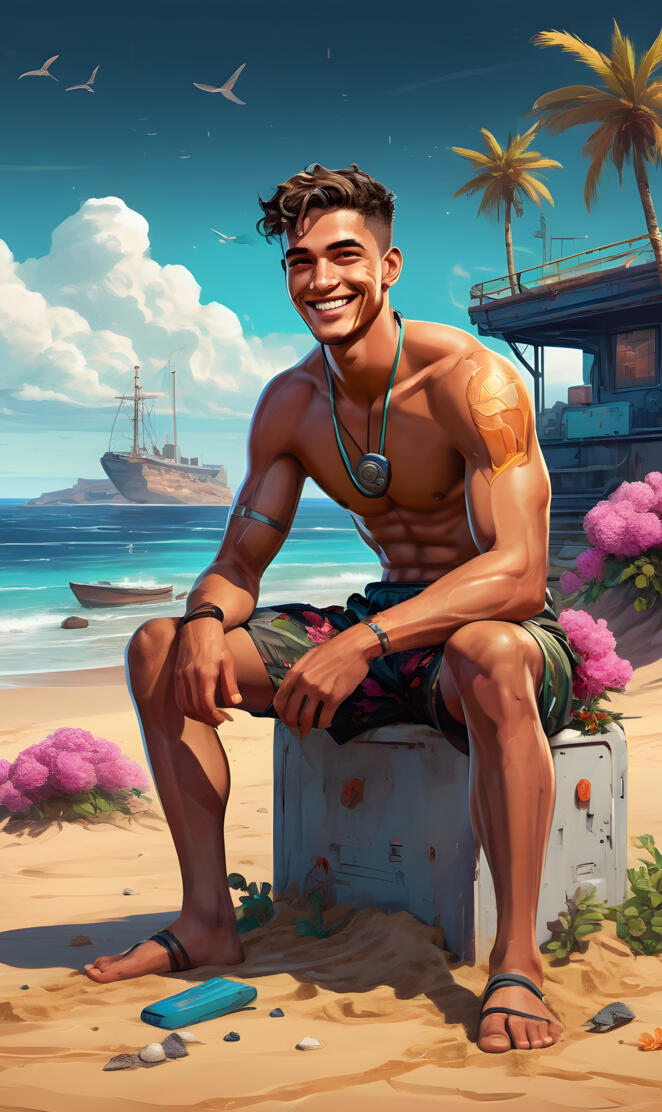 sunny day at the beach