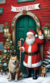 S anta Welcoming Everyone to the North Pole... Fuchsiamama610🌲🥶🏰