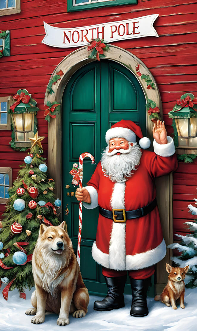 S anta Welcoming Everyone to the North Pole... Fuchsiamama610🌲🥶🏰