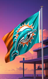 Miami Dolphins flag