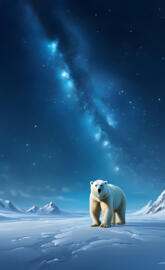 the north pole, polar bear