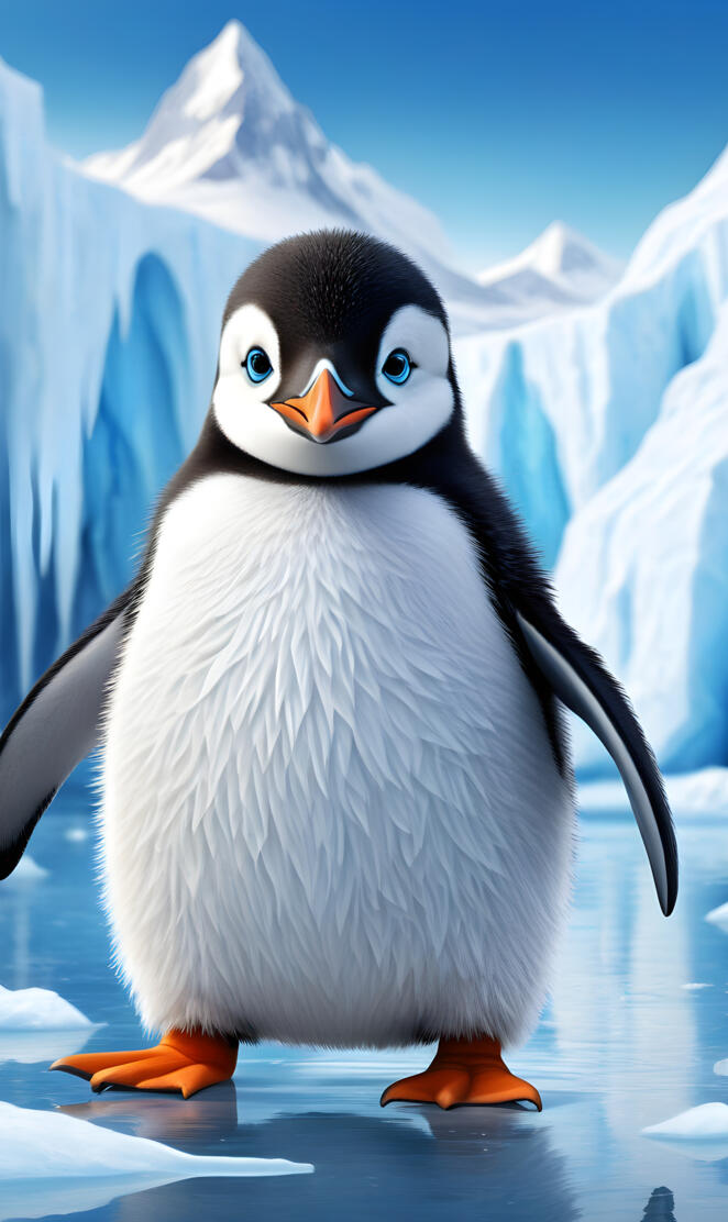 a little cute pinguin