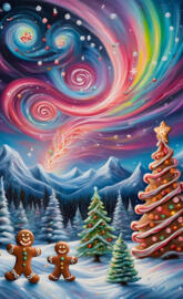 North Pole Gingerbread Land #2🌲❄️